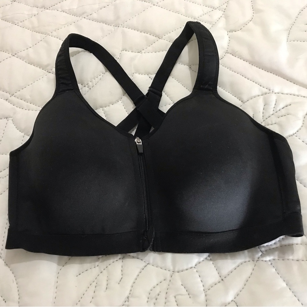 Athletic Works Black Cross-Back Sports Bra